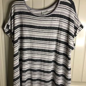 Striped Short-sleeve Tunic